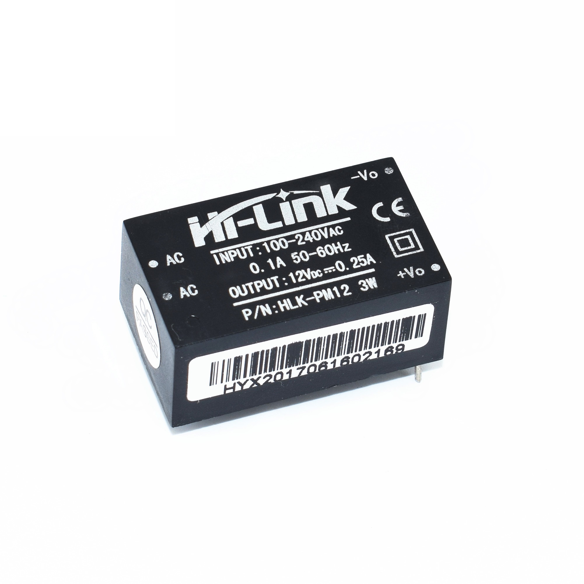 Buy Online HLK-PM12 220V AC to 12V DC Mini Power Supply Module 3W HILINK at  Lowest Price