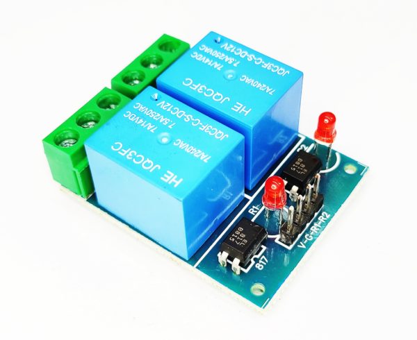 12V 2Ch Relay Module with Optocoupler