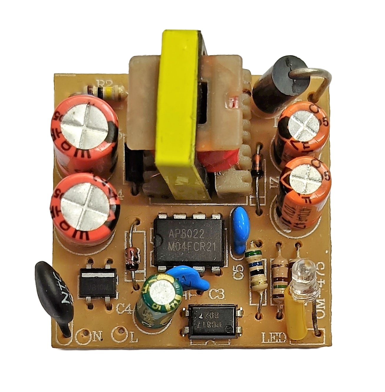 5V 2A DC output power supply circuit board