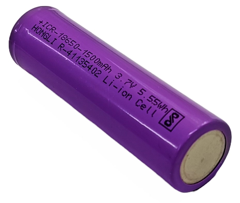 18650 Li-ion Rechargeable Battery (1500 mAh)